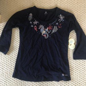 Spartina NEW WITH TAGS Embroidered Shirt